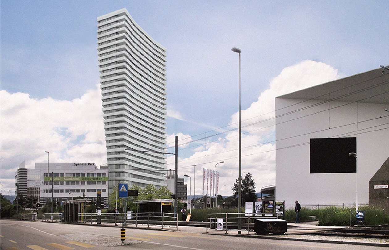 Spenglerpark-Hochhaus als Landmarke