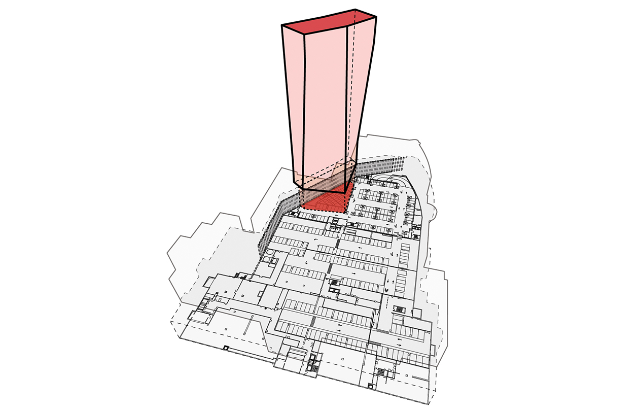 Spenglerpark-Hochhaus als Landmarke