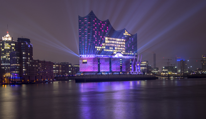 Die Elbphilharmonie bei der Eröffnung im Januar 2017