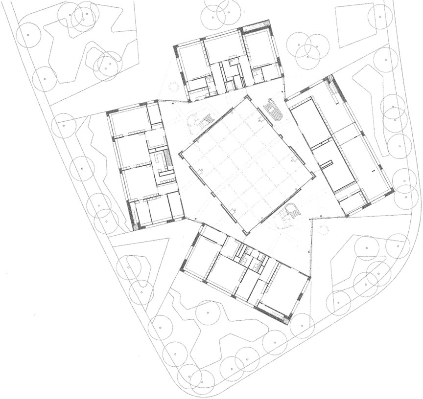 Silberner Hase für das Schulhaus Zinzikon von Adrian Streich Architekten