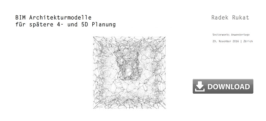 3D-Architekturmodell für 4D und 5D Auswertung