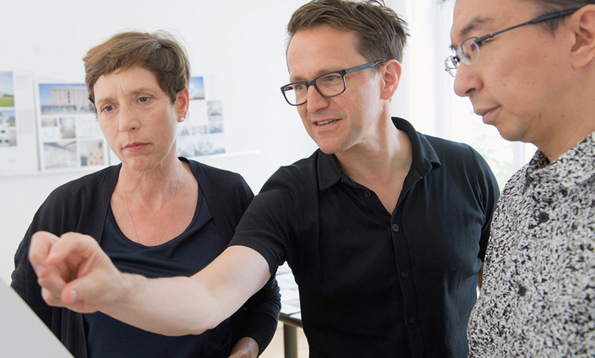 Die Jury Prof. Verena von Beckerath, Prof. Ingemar Vollenweider, Sou Fujimoto