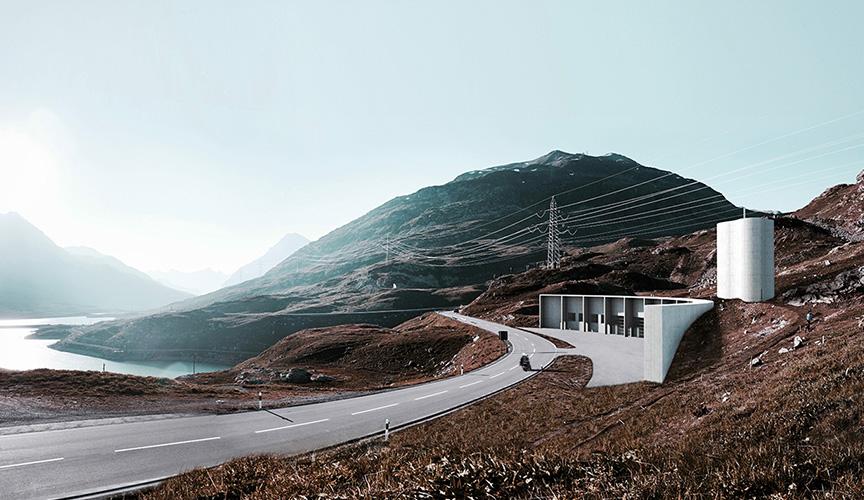 Der Stützpunkt für den Strassenunterhalt liegt auf dem Berninapass auf 2300 m.ü.M.