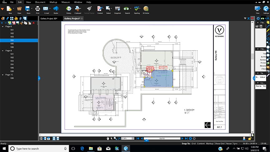 Vectorworks und Bluebeam zusammengeführt