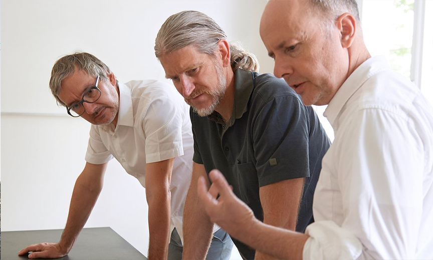 Die Jury Raphael Frei, Thomas Lechner und Prof. Jonathan Sergison