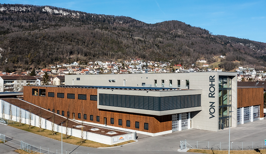 Firmengebäude der von Rohr Holzbau AG in Egerkingen