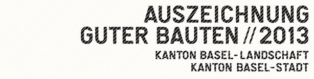 Banner Auszeichnung Guter Bauten 2013