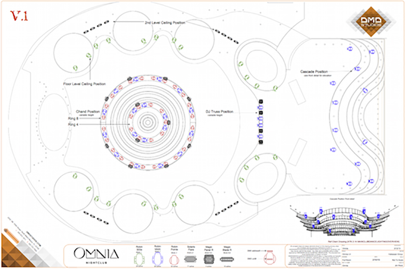 Plan für Omnia Nightclub