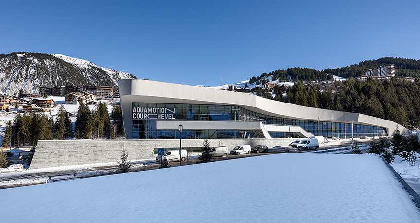 Aquamotion Courchevel von Auer Weber geplant mit Vectorworks