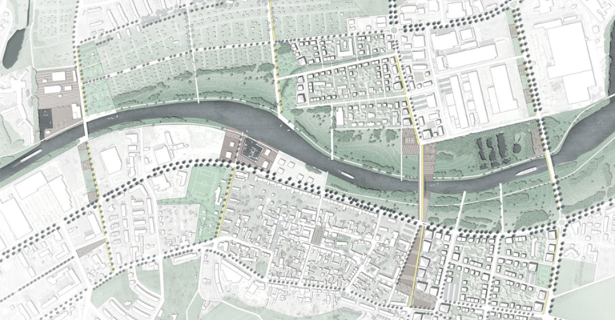 Schinkelpreis 2016 Landschaftsarchitektur, "Teltow Connection", Lageplan