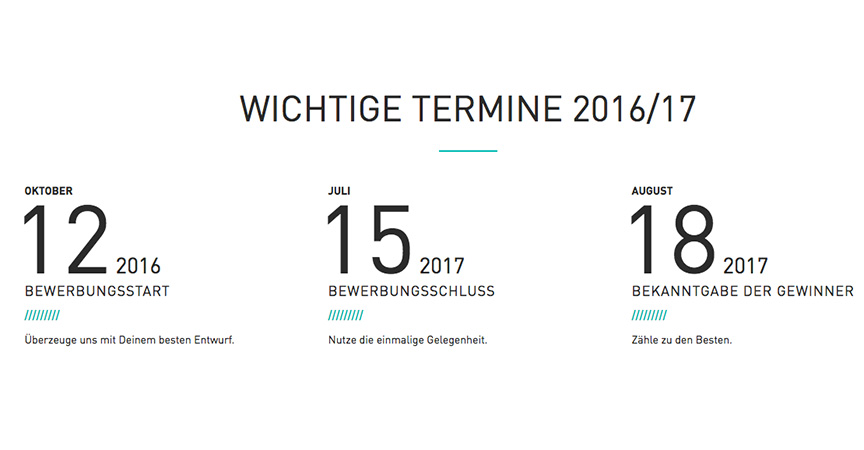 Wichtige Termine 2016/17