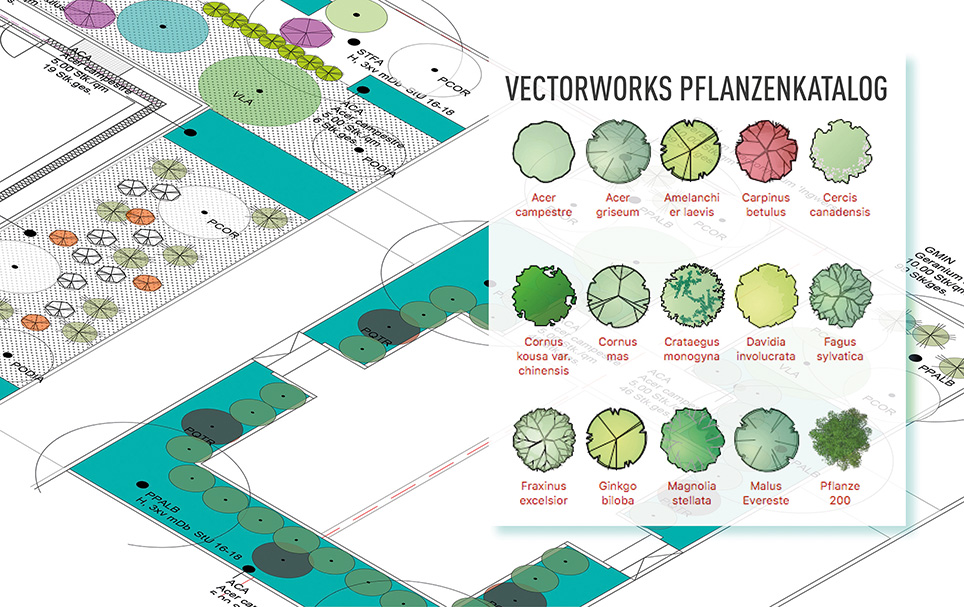 Neues Pflanzenwerkzeug in Vectorworks 2017