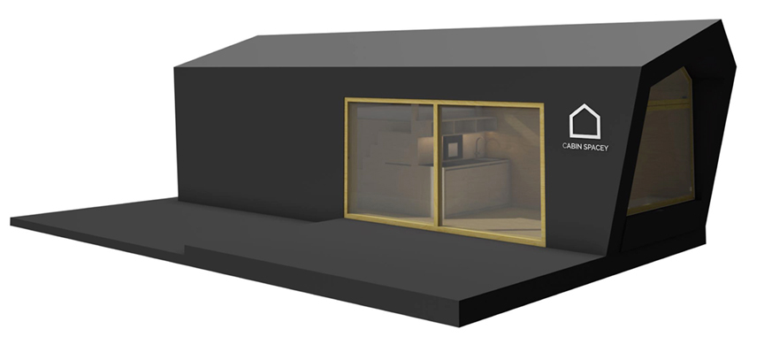 Das 3D-Modell der Cabin in Vectorworks