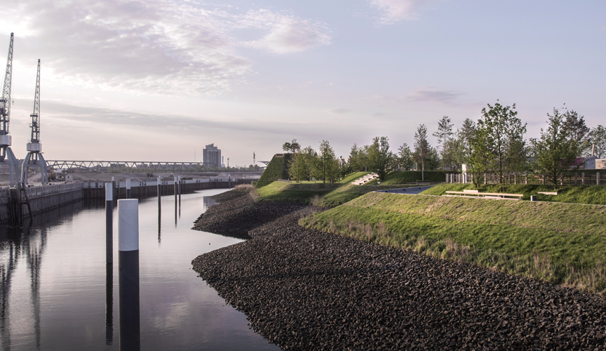 Baakenpark – Sehnsuchtsort in der östlichen HafenCity in Hamburg von Atelier LOIDL Landschaftsarchitekten