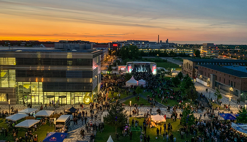 Das Unison Festival an der Hochschule Düsseldorf wurde mit Vectorworks geplant