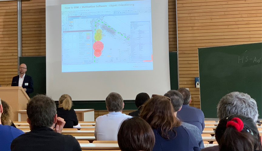 Matthias Funk von scape Landschaftsarchitekten auf der DLA-Konferenz