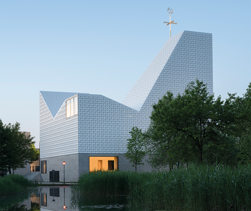 Das Kirchenzentrum Seliger Pater Rupert Mayer in Poing wurde von Meck Architekten mit Vectorworks geplant