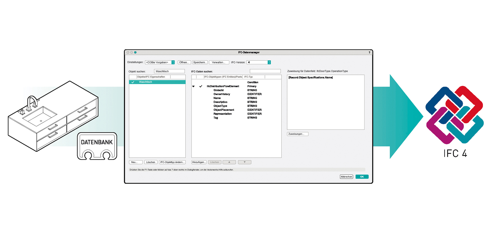 Mit der Industry-Foundation-Classes (IFC)-4-Zertifizierung erfüllt Vectorworks als erste Software die Exportkriterien für IFC-Dateien nach der ISO-16739-Norm