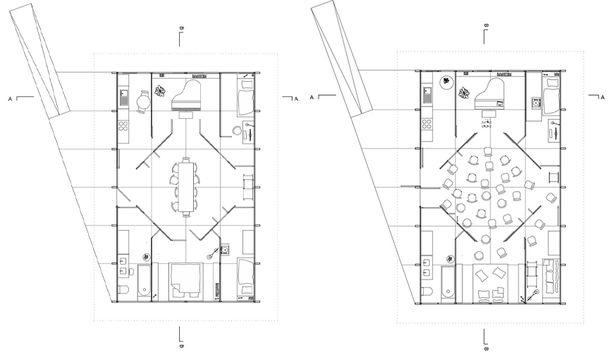 Grundrisse der Musterwohnung