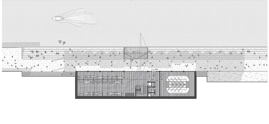 Grundriss Untergeschoss mit Anbindung an die Promenade