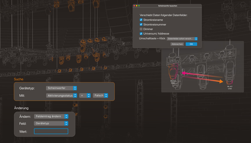 Spotlight-Verbesserungen in Vectorworks 2022