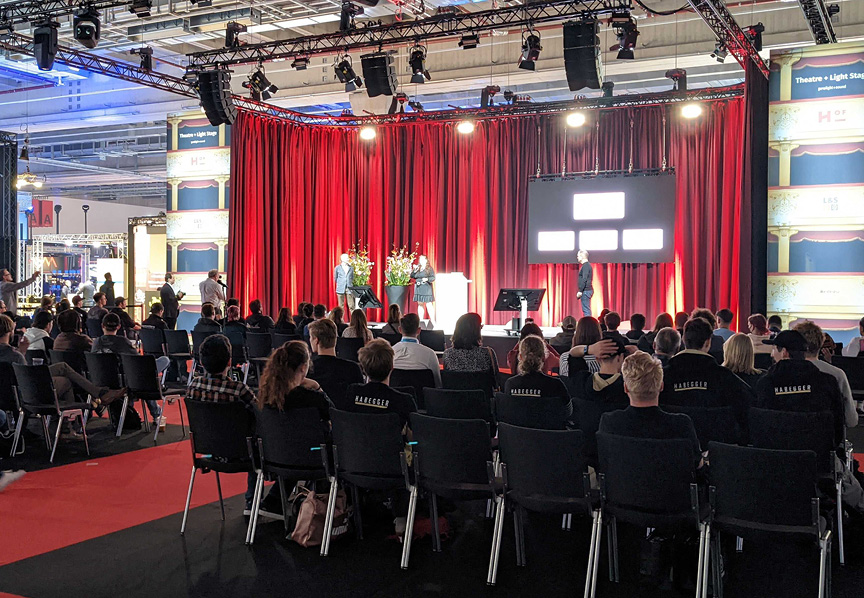 Die Preisverleihung des Next Lightshow Awards auf der Prolight + Sound in Frankfurt