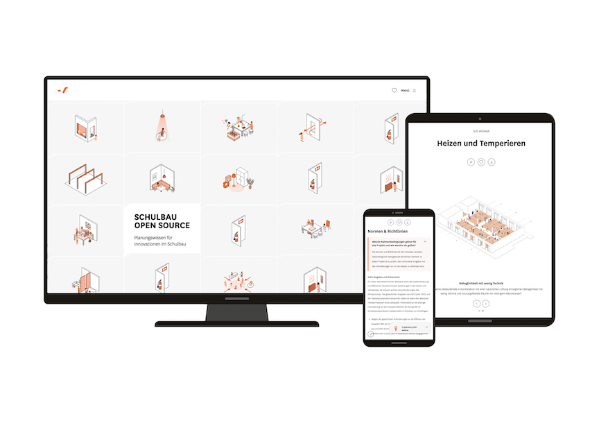 Neue Oberfläche: Schulbau Open Source in modernem Look