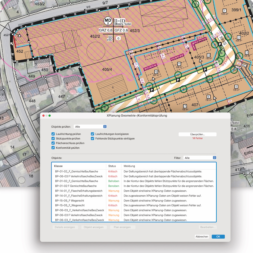 Optimierte XPlanung